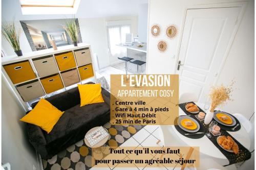 Les Mureaux Apartamento | L'Evasion - coeur de ville - WIFI - Gare