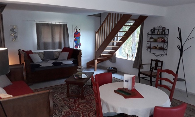Tour-en-Sologne Casa | L'Evasion-Dúplex-Baño con bañera-Confortable-Vista al Jardín