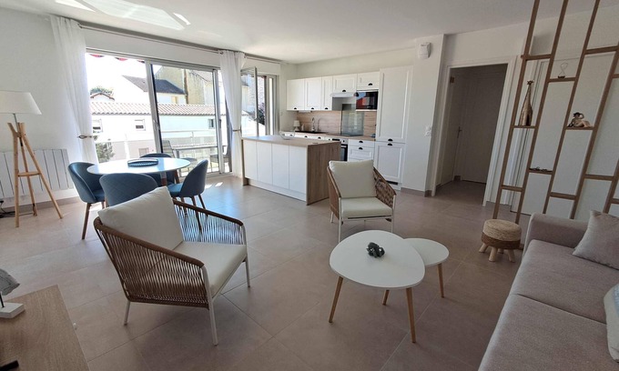 Saint-Palais-sur-Mer Apartamento | L'océanide, F2 Plage du Bureau