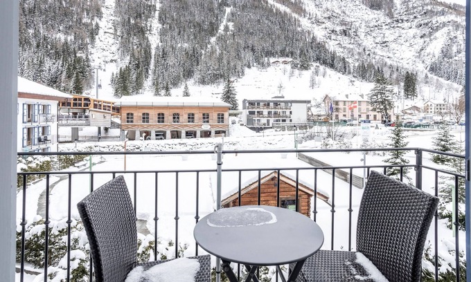 Vallorcine Apartamento | L'Ourson Blanc- au pied des pistes, piscine et sauna