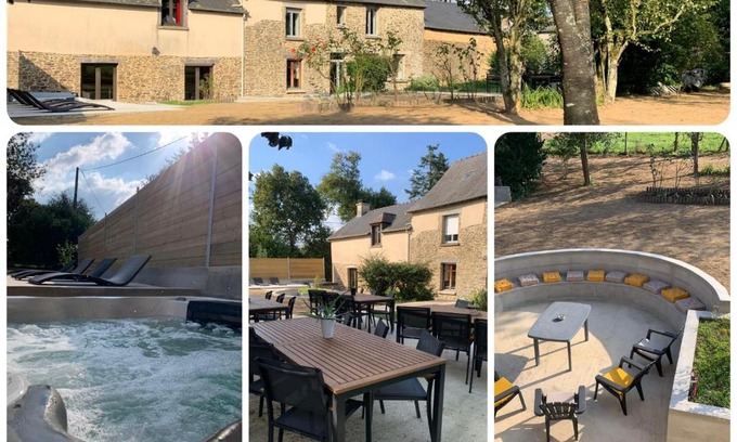 Saint-Medard-sur-Ille Casa | La Babelais, 24 couchages 36 personnes pour une soirée