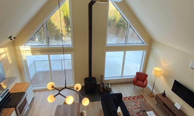 Petite-Riviere-Saint-Francois Chalet De Esquí | La Bellecôte | Détente en nature avec spa