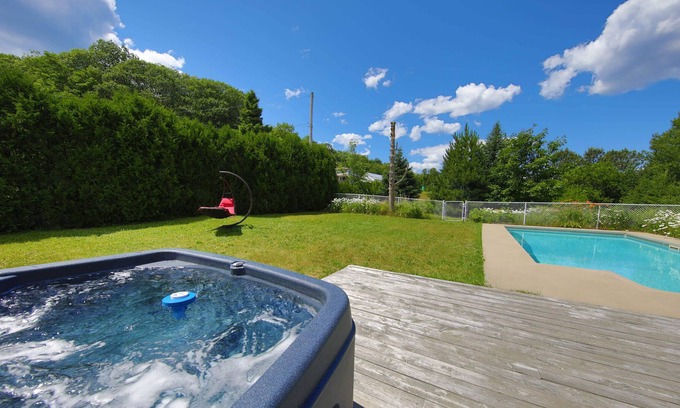 Sainte-Marcelline-de-Kildare Chalet De Esquí | La Menoua- Piscine- SPA
