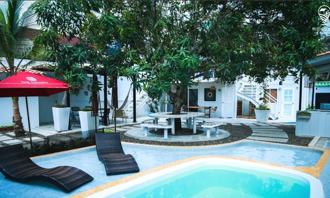 La Boquilla Cabaña | La Cabaña Blue Sand House, El Mar A Unos Pasos