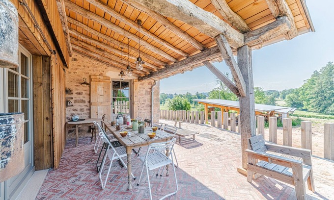 Colombier-en-Brionnais Casa | La Clayette - Charmante maison avec piscine privée