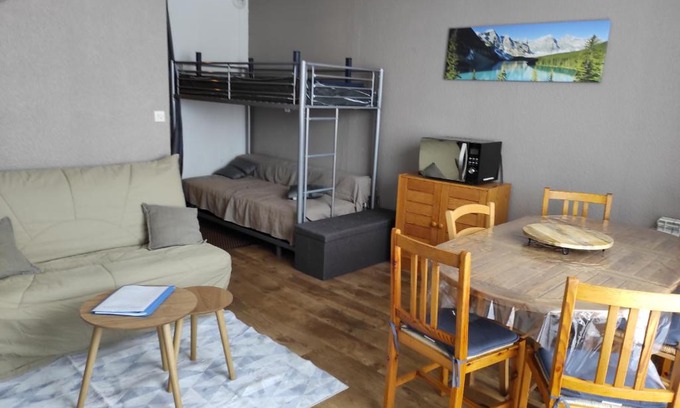 Piau Engaly Apartamento | La Géla, studio cabine pieds de pistes