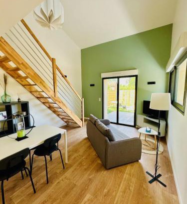 Montauban Apartamento | La Halte Occitane - Classé 3 étoiles - 1 chambre, parking, terrasse, tout inclus