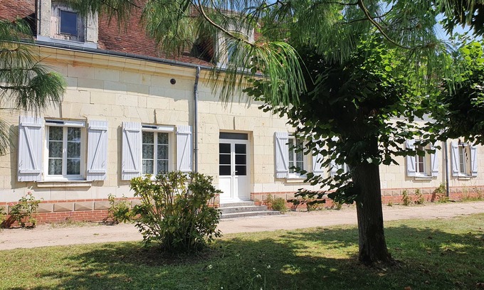 Noyers-sur-Cher Casa | La Maison Bleue - 250 m2 - 8 Personnes - Grand Jardin