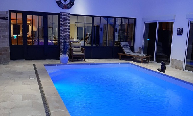 Lirey Casa | La maison de Solange '' charm, swimming pool, spa, wellness ''