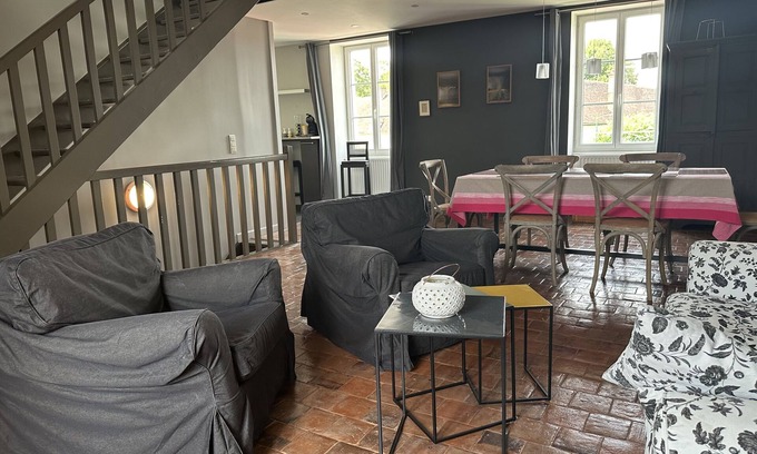 Chablis Cabaña | La maison du Chablisien-Gîte-Premium-Baño con ducha-Terraza
