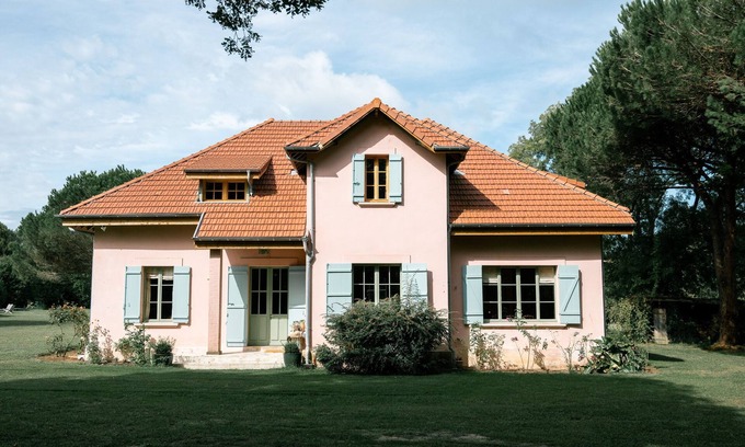 Saint-Julien-en-Born Casa | La Maison Rose, 5 to 7 suites, in a private park, 10 minutes from the beaches.