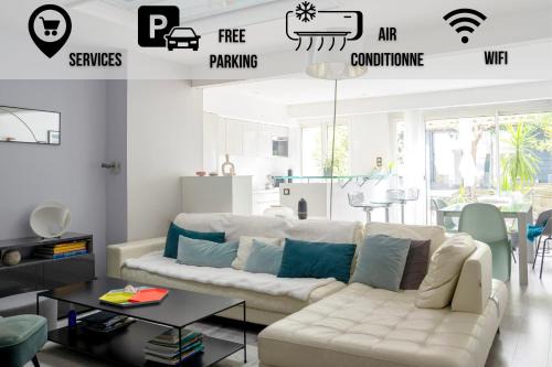 Cote Pavee Casa | La Maison Jasmin - 8 Personnes - Parking Privé - Climatisation - Jardin