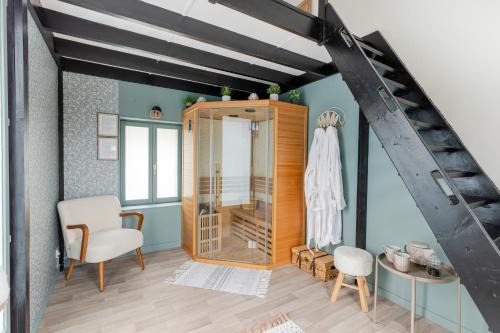 Saint-Meloir-des-Ondes Casa | La Maison Melo - Jacuzzi et Sauna - proche de la plage