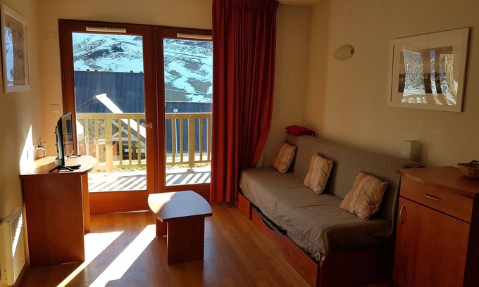 La Mongie Apartamento | La Mongie T2 4 personas Residencia Pic du Midi *** estacionamiento