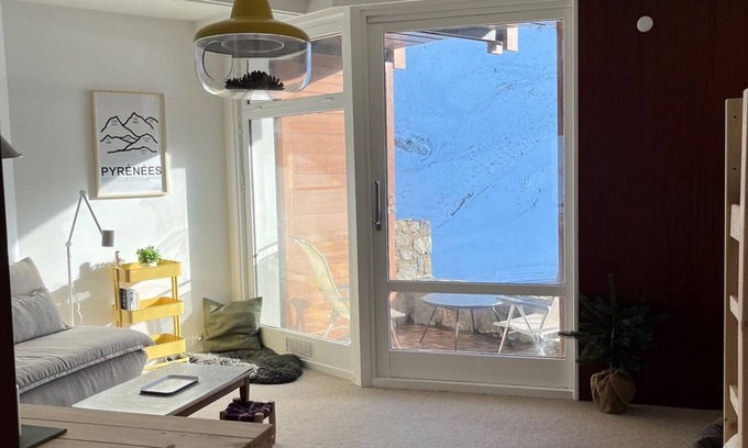 La Mongie Apartamento | La Mongie - Renovated studio with south-facing terrace