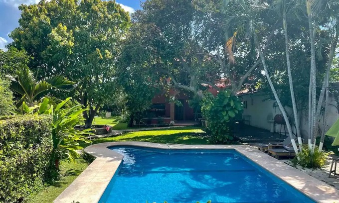 Campeche Casa | La PAJARERA /Piscina & Jardín compartido 🌴✨