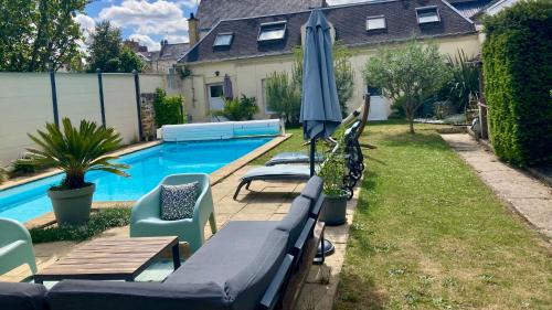 Nord - Gare Casa | La Paisible - Maison 6 pers piscine - Le Mans centre