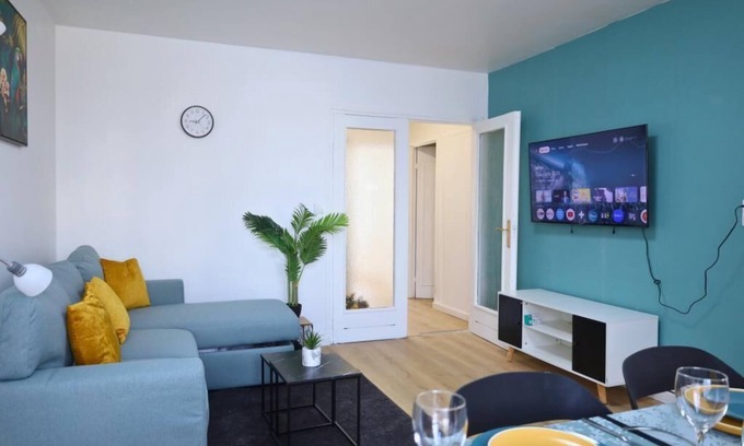 Amiens Nord Apartamento | La Pause Franche - Pro & family, Parking - 9 pers