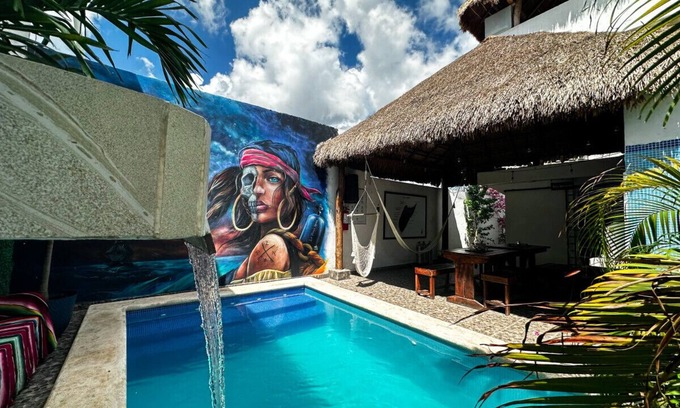 Colonia Adolfo Lopez Mateos Hotel | La Perle Noire | WK - Terrace and Pool