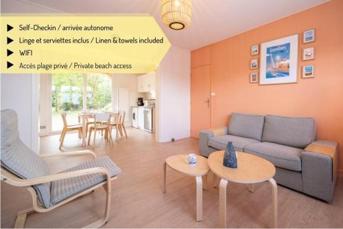 Petit-Fort-Philippe Apartamento | La Rafale rez de chaussée - Accès Privée à la plage