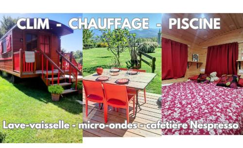 Villeneuve-de-Riviere Casa | La Roulotte du Cagire - 4 pers - Pyrénées