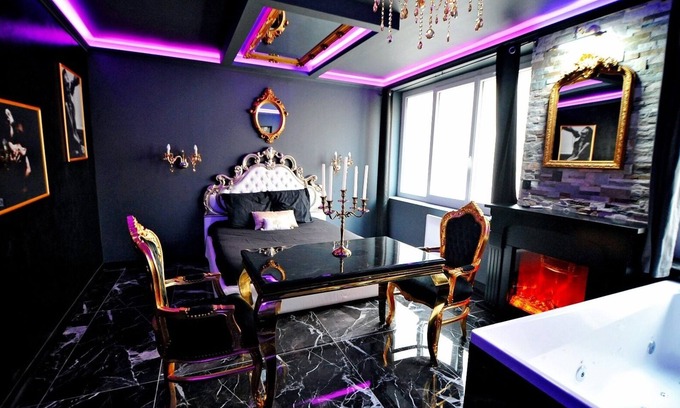 Bourgoin-Jallieu Apartamento | La suite Majestueuse/Private XXL spa/Croix de st André/Luminous ambience/Luxury