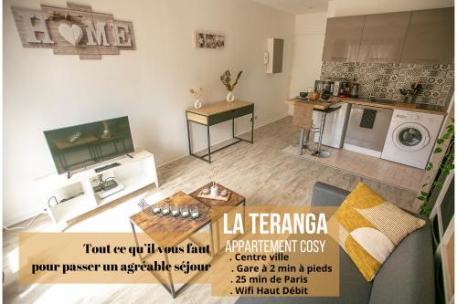 Les Mureaux Apartamento | La Téranga - WIFI - Coeur de ville - Gare