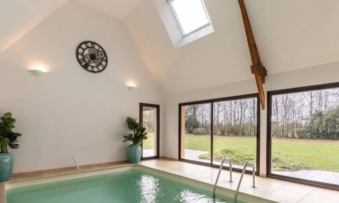 Gonneville-sur-Honfleur Villa | Villa Diamanti 5 estrellas Piscina, Jacuzzi, Sauna, Jardín, Campo 8P