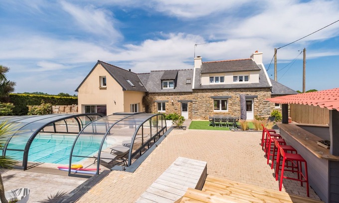 Plouguiel Casa | La Villa des Horizons - Piscine Privée