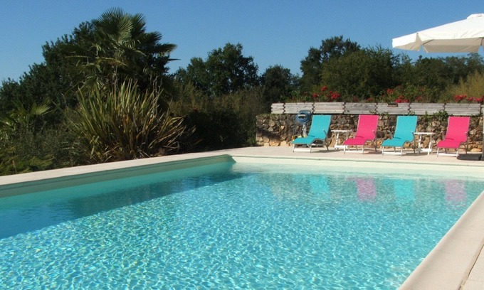 Les Leches Cabaña | La Zénitude: House in Périgord with private swimming pool 12 x 6