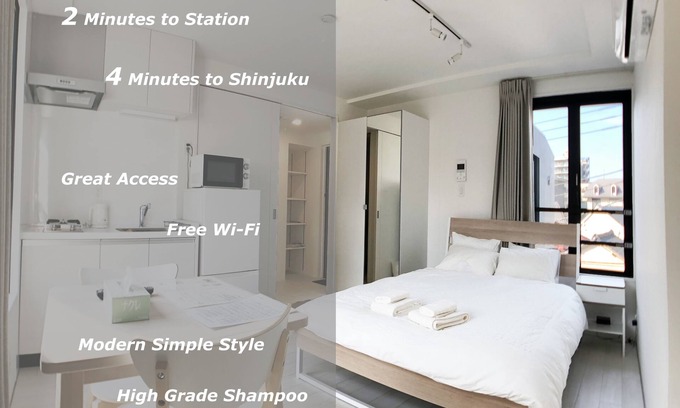 Nishi-Shinjuku Apartamento | A 3 minutos a pie de la estación de Nishi-Shinjuku 5-Chome.Nuevo, cómodo y conveniente para hacer turismo.
