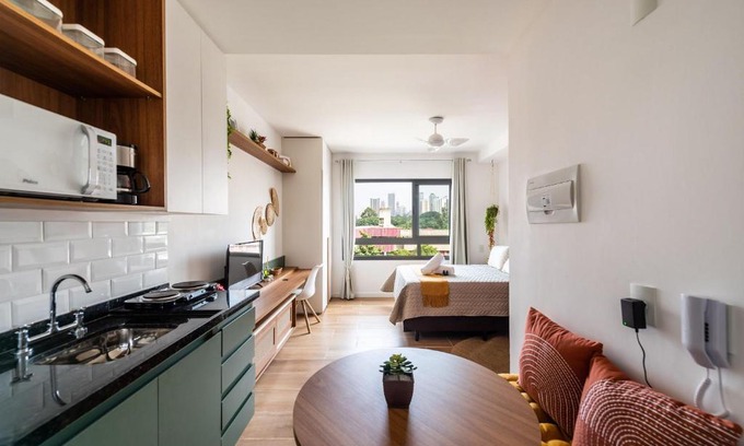 Tatuape Apartamento | LA5 Studio Charmoso com Acesso Fácil ao Metrô