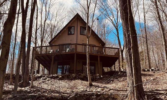 Greentown Chalet De Esquí | Lake Wallenpaupack Family Chalet with Lake Views