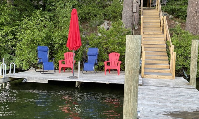 Meredith Casa | Lake Winnipesaukee Waterfront Home - Private Dock Space Included