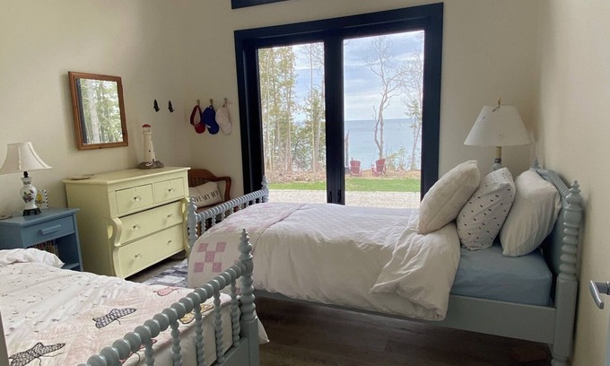 Georgian Bluffs Cabaña | Lakefront Contemporary Cottage designed for relaxation and family fun alike!