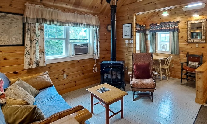 Greenville Cabaña | Lakefront cottage with full kitchen, firepit, gas grill, Wifi, a/c