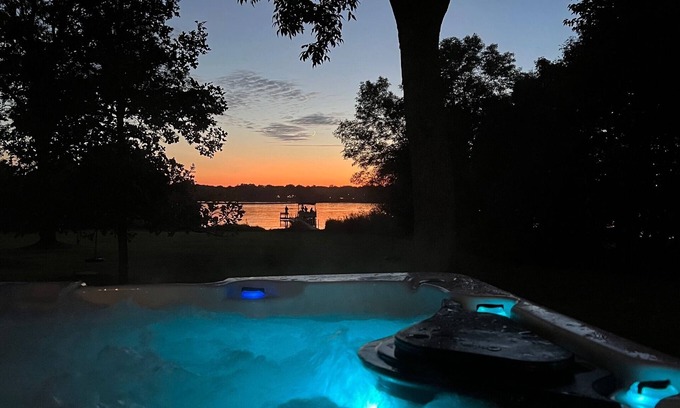 Ramsey County Casa | Lakefront Getaway: Hot Tub, Firepit & Fireplaces! 3 Bedroom Home by RedAwning