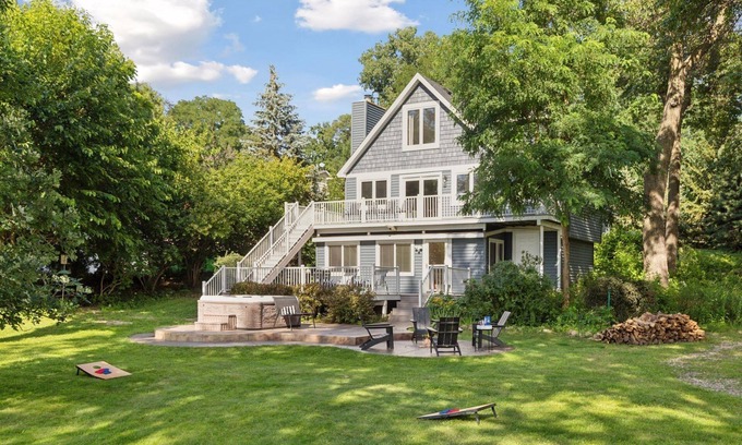 Ramsey County Casa | Lakefront Getaway: Sauna, Hot Tub, Firepit & More! by RedAwning