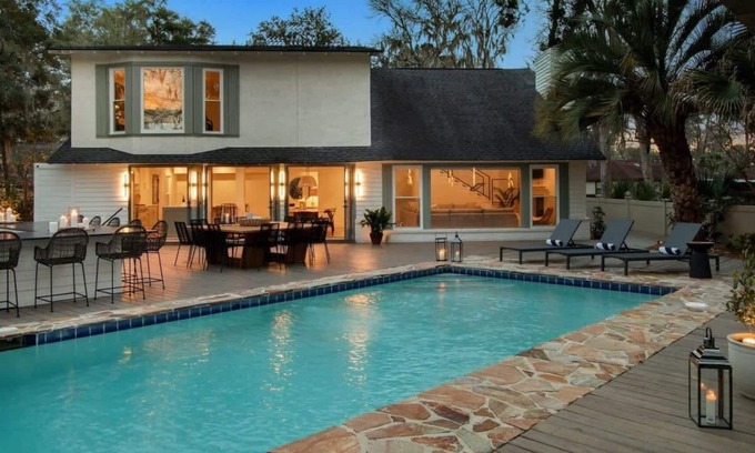 Talahi Island Casa | Lakefront Oasis | Pool & Hot Tub