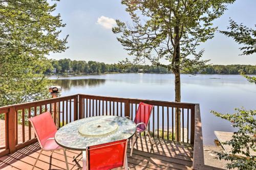 Tobyhanna Casa | Lakefront Retreat with Dock and Yard in Tobyhanna!