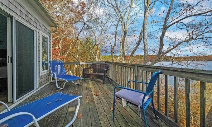 Cotuit Casa | Lakefront Stunning Cape Cod Views w Private Lake Beach Acre+ Land on the lake