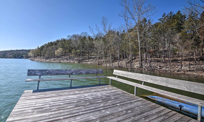 Emerald Beach Casa | Lakefront Table Rock Getaway w/ Private Swim Dock!