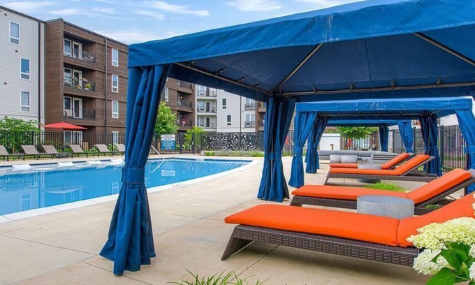 Fishers Apartamento | Landing at Spark Apartments - 1 Bedroom in Downtown Fishers