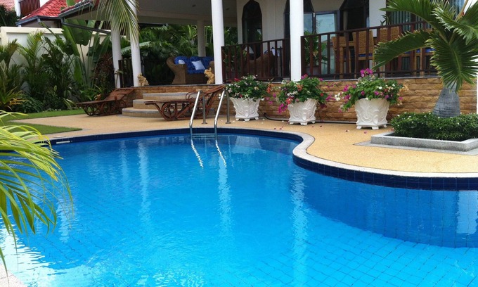 Nong Kae Villa | Gran villa de 3 dormitorios con piscina en la playa real de Tailandia, campo de golf de Hua Hin