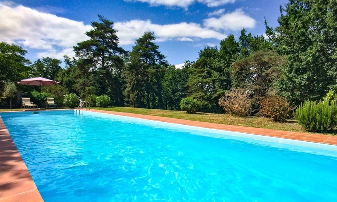 Montdurausse Casa | Propiedad grande y hermosa en el bosque con piscina climatizada de 15 m.