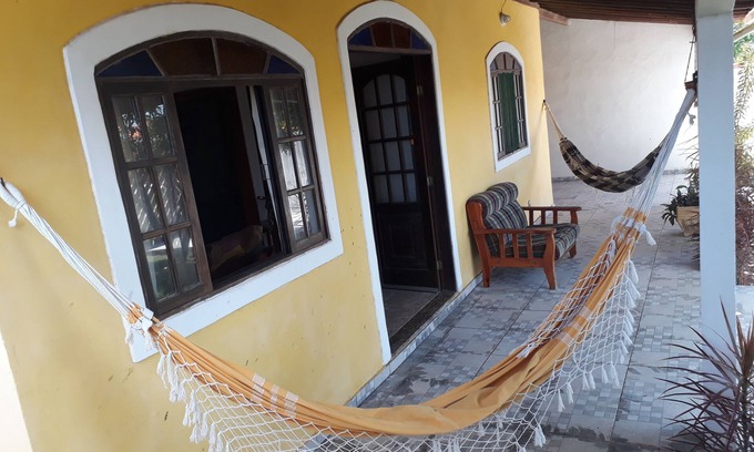 Arraial do Cabo Casa | Gran casa de playa WIFI, piscina + barbacoa, 03 habitaciones (1 suite), jardines, 4 camas