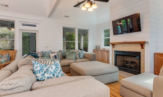 Cape Fear Station Casa | Large family Oasis nestled in Cape Fear Station Forest. Pet Friendly!