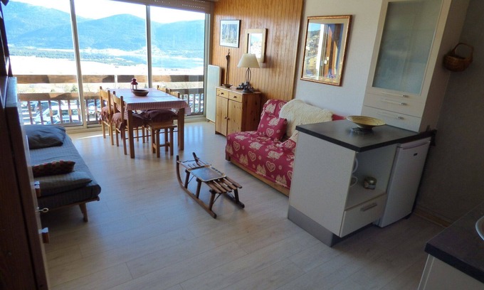 Les Angles Apartamento | Gran estudio con cabina pie de las pistas con vista panoramica