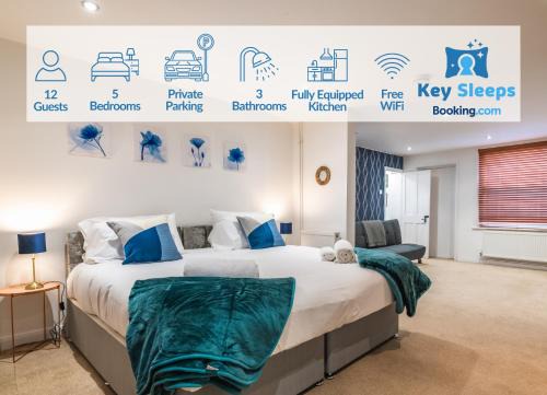 Northampton Apartamento | LARGE Town Centre Townhouse for Work and Leisure inc Private Parking