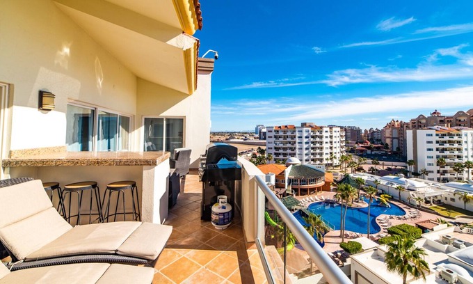 Puerto Penasco Condominio | Las Palmas 4BR/3BA Penthouse Ocean View 7th FL